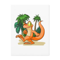 Orange Techo on a Mystery Island quest postcards by neopets Orange Techo on a Mystery Island quest postcards