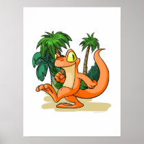 Orange Techo on a Mystery Island quest posters