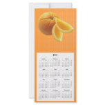 Orange Telephone and Calender card Custom Rack Cards