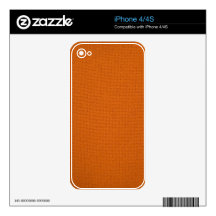 Orange Texture Decals For The iPhone 4S