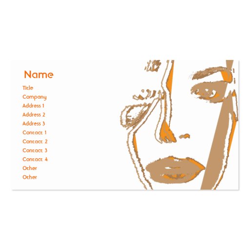 Orange Thinking - Business Business Card Templates (front side)