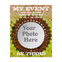 Orange Tiedye Photo Event Flyers