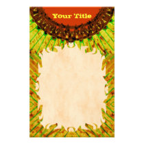 Orange TieDye Stationery