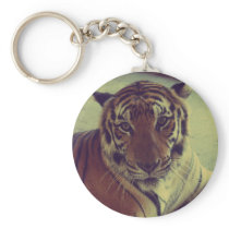 Orange Tiger Key Chain