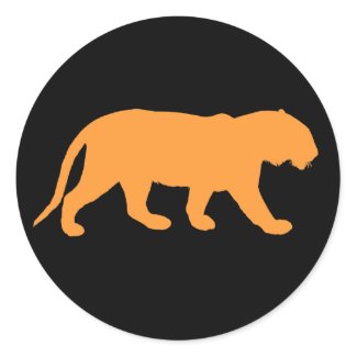 Orange Tiger sticker