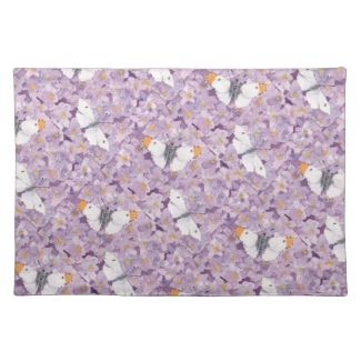 Orange Tip Butterflies on Lavender Flowers