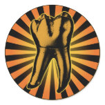 Orange Tooth Graphic Emblem stickers