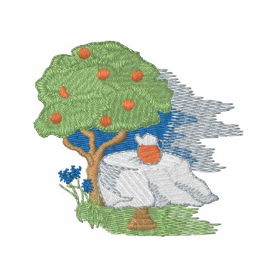 Orange Tree Track Jacket by ZazzleEmbroidery