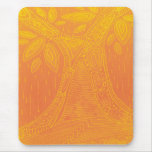 Orange tree pattern mouse pads