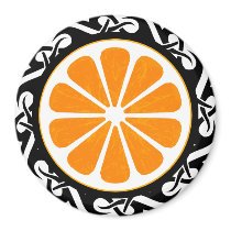 orange. tribal. magnets
