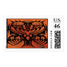 Orange Tribal Stamps