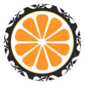 orange. tribal. stickers