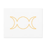 Orange Triple Goddess Outline Post Cards