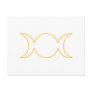 Orange Triple Goddess Outline Post Cards