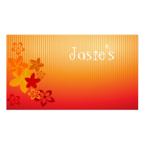 Orange Tropics Beach Lounge business cards