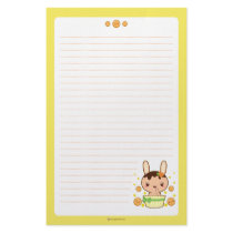 Orange Truffle Bunny Custom Stationery