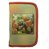 Orange Tulip Flowers Folio Planners