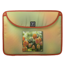 Orange Tulip Flowers Sleeves For MacBooks