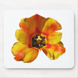 Orange Tulip Mousepad mousepad