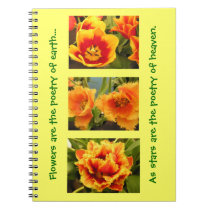 Orange Tulip Notebook notebooks