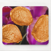 Orange Tulip seeds (Tulipa gesneriana) flowers Mousepad