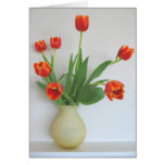 Orange Tulips by Cynthia Wenslow Greeting Cards
