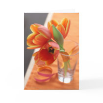 Orange Tulips Card