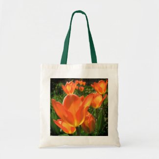 Orange Tulips Tote Bag