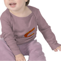 Orange Turtle 2-Sided Infant Longsleeve T-shirts