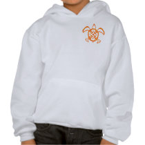 Orange Turtle 2-Sided Kids' Sweatshirts