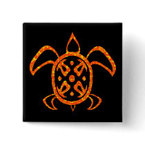 Orange Turtle Buttons