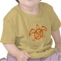 Orange Turtle Infant T-Shirt