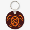 Orange Turtle Keychain by wingedturtle Orange Turtle Keychain