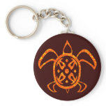 Orange Turtle Keychain