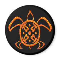 Orange Turtle Magnets