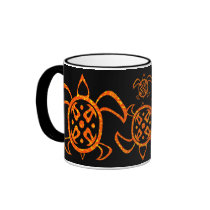 Orange Turtle Mugs