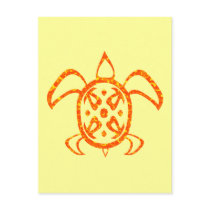 Orange Turtle Postcard