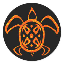 Orange Turtle Stickers