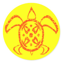 Orange Turtle Stickers
