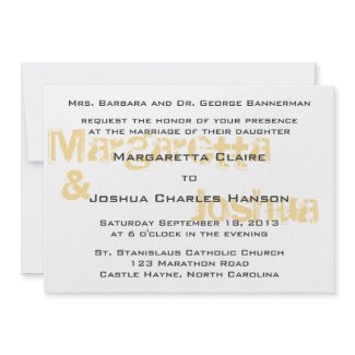 Orange Vintage Brick Graffiti Wedding Invitation invitation