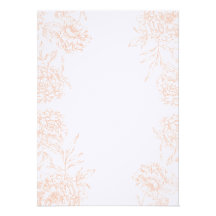 Orange Vintage Floral Save the Date | Peonies Invite