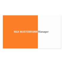 Orange visiting card business card templates
