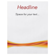 orange wave personalized flyer