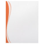 Orange Waves Side letterhead
