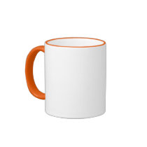 Orange Whimsical Cute Owl Mug mugs