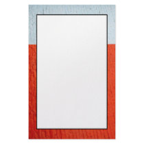 orange white stationery
