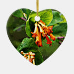 Orange Wildflowers Christmas Tree Ornament