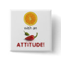 Orange With an Attitude II buttons by MiaBellaKitt Orange With an Attitude II buttons