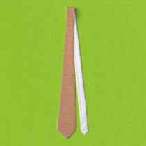 Orange with Gray Penstripe Tie ties