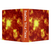 Orange & Yellow - 1.5" 3 Ring Binder